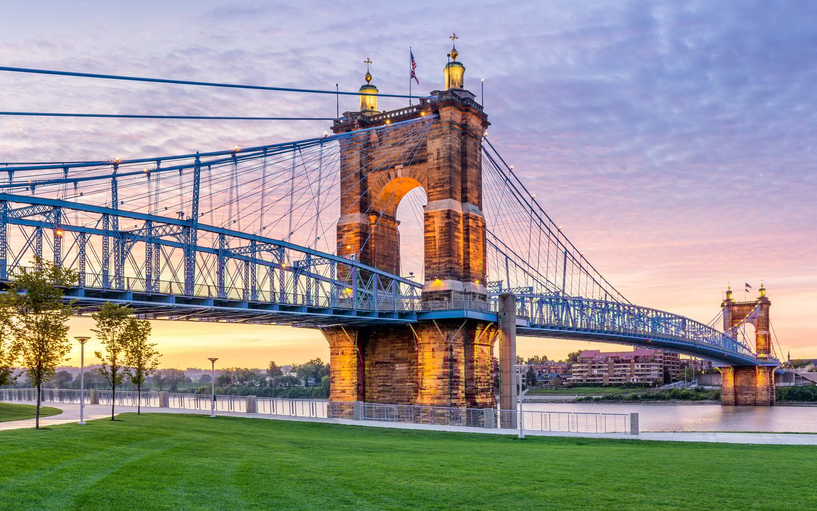 Cincinnati Skyline at sunset